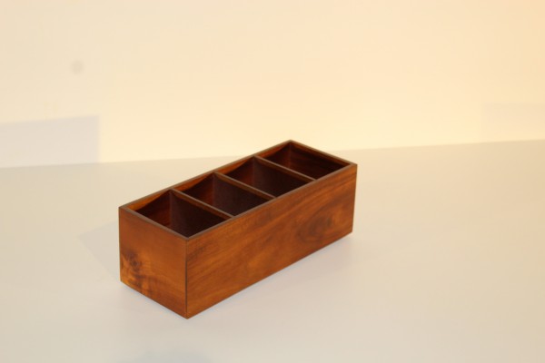 Holzbox 4-Fächer